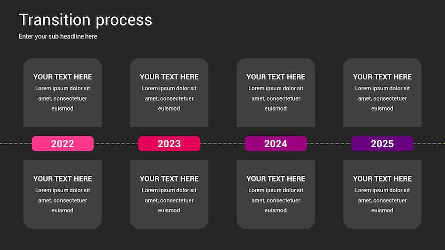 流程转换图形方案规划Keynote模板 - 顶尖PPT