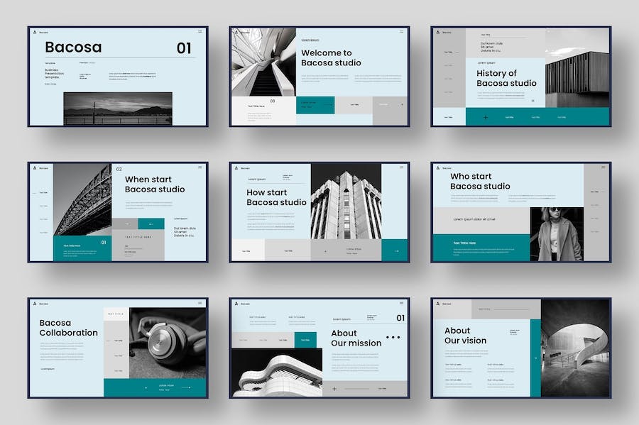 大气杂志商务风商业计划企业合作多用途keynote模板 - 顶尖PPT