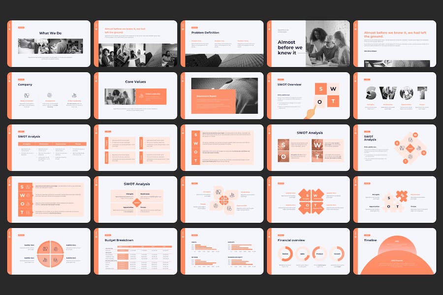 340页欧美数据图形商务通用PPT模板 - 顶尖PPT