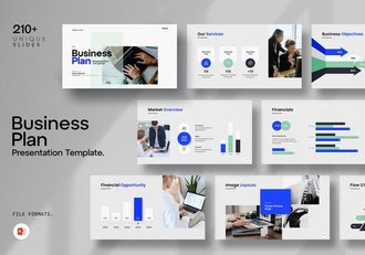 极简主义商务计划书PPT模板 - 顶尖PPT