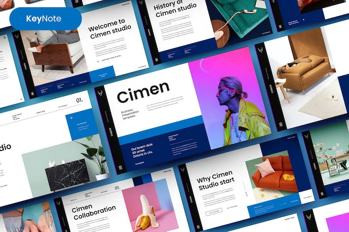 简约大气图片摄影展示多用途keynote模板 - 顶尖PPT