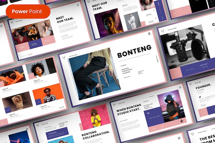 国外商业商务团队介绍公司会议年终总结PPT模板 - 顶尖PPT