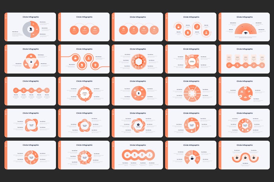340页欧美数据图形商务通用PPT模板 - 顶尖PPT