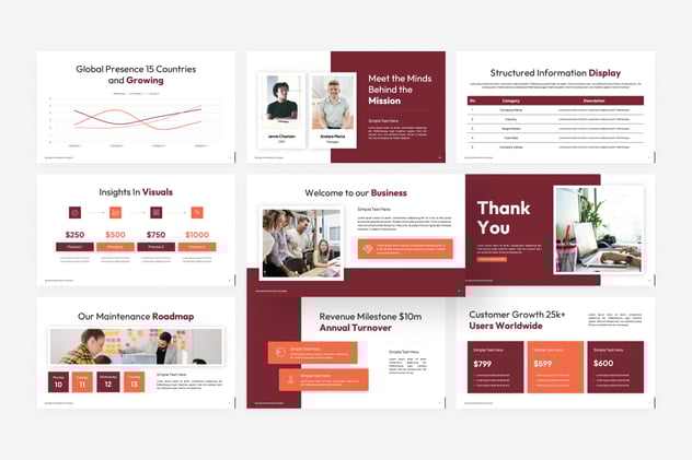 商业服务企业介绍宣传PPT模板 - 顶尖PPT