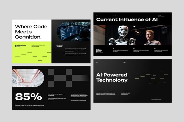 AI人工智能技术PPT模板 - 顶尖PPT