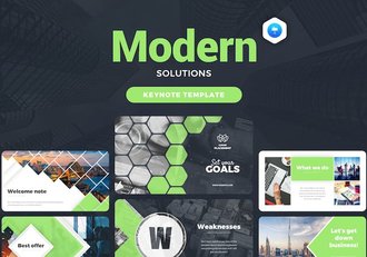 大气企业合作商业计划解决方案企业介绍通用keynote模板动画 - 顶尖PPT