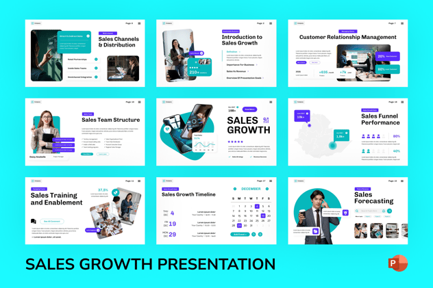 销售增长业绩提升方案PPT模板 - 顶尖PPT