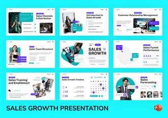 销售增长业绩提升方案PPT模板 - 顶尖PPT