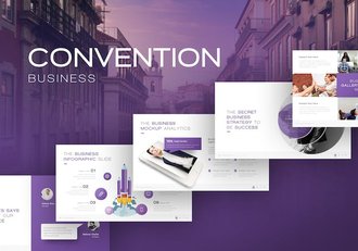 紫色会议介绍商业计划企业介绍合作年计划总结商务通用PPT模板 - 顶尖PPT