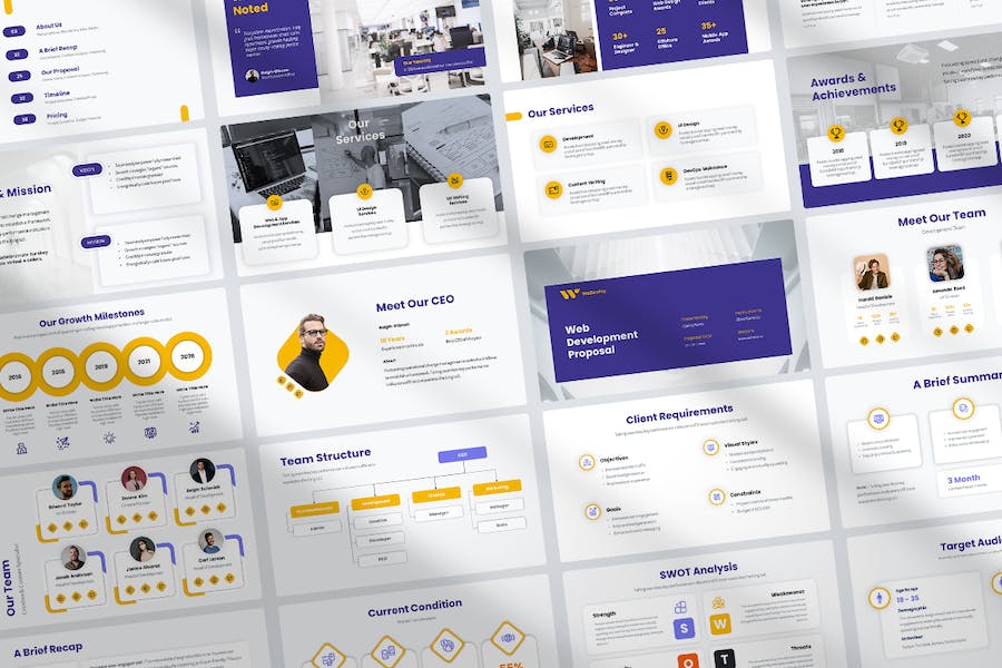 网站设计开发商业计划营销策划市场调通用-keynote模板 - 顶尖PPT