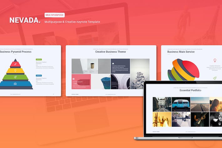欧美创意图形设计商务通用keynote模板 - 顶尖PPT
