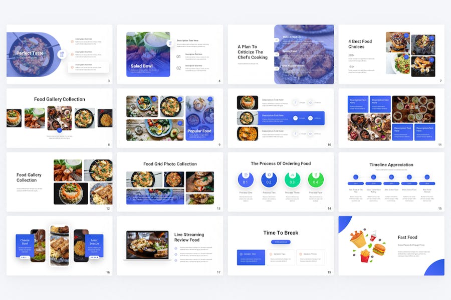 食品展示特色餐饮美食宣传keynote模板 - 顶尖PPT