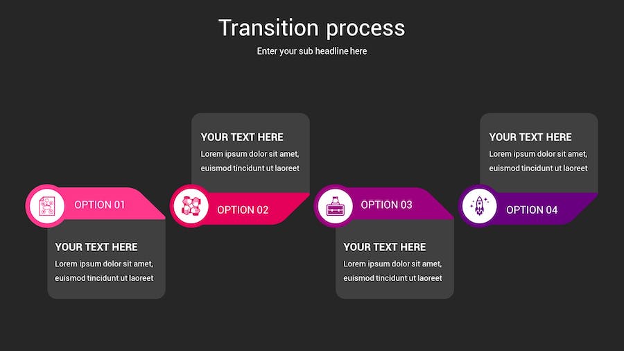 流程转换图形方案规划Keynote模板 - 顶尖PPT