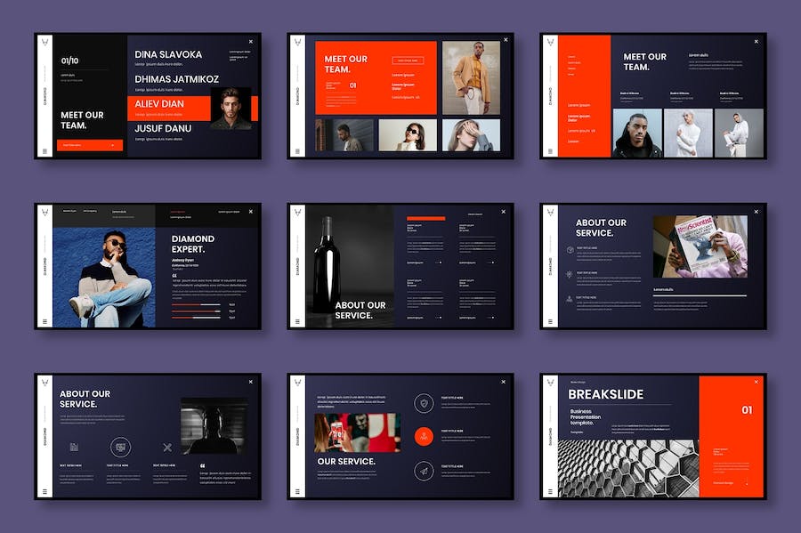 大气摄影图片展示项目营销策划多用途PPT模板 - 顶尖PPT