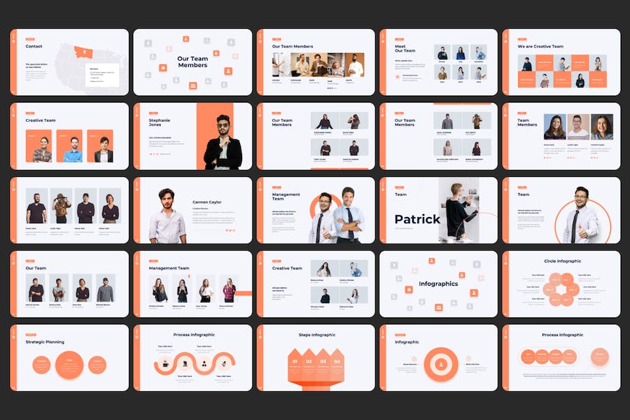 340页欧美数据图形商务通用PPT模板 - 顶尖PPT