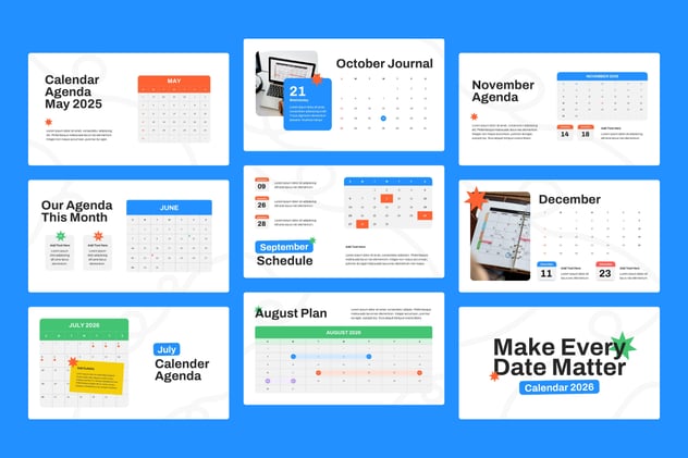 2026年创意简约日历年度工作计划Keynote模板 - 顶尖PPT
