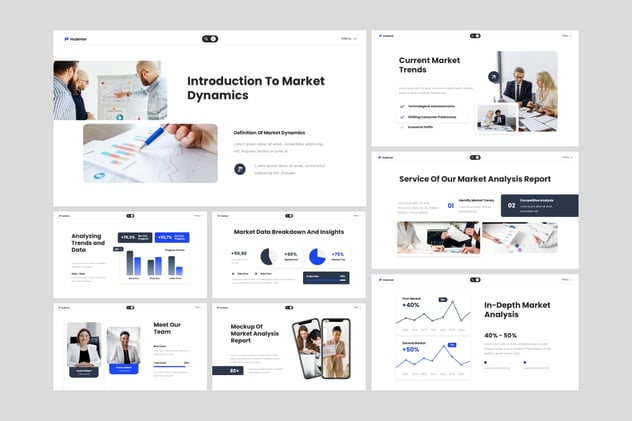 市场分析报告调研方案Keynote模板 - 顶尖PPT