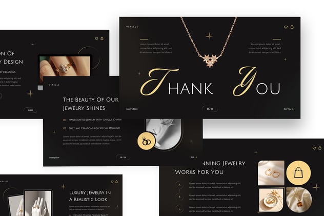 珠宝店产品展示PPT模板 - 顶尖PPT