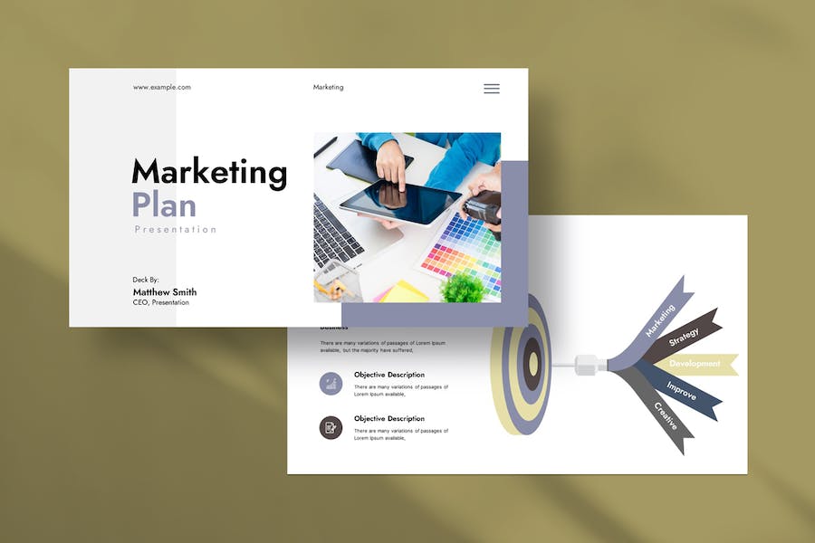 营销计划演示汇报方案PPT模板 - 顶尖PPT