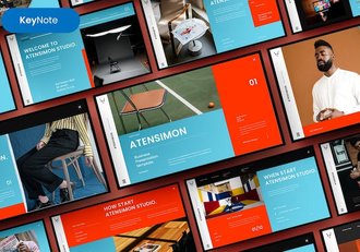欧美商务风主题演讲展示Keynote模板 - 顶尖PPT