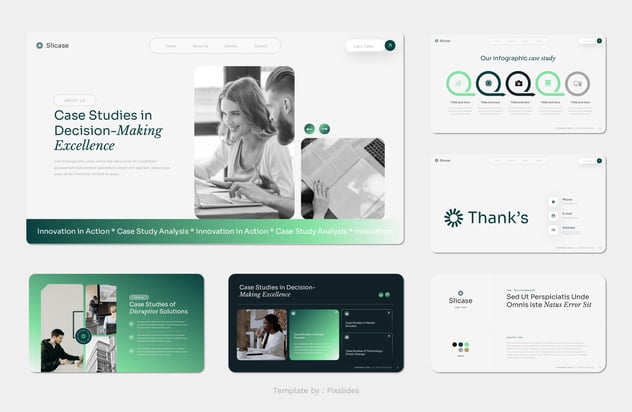 新拟态风绿色渐变企业汇报学术研究PPT模板 - 顶尖PPT