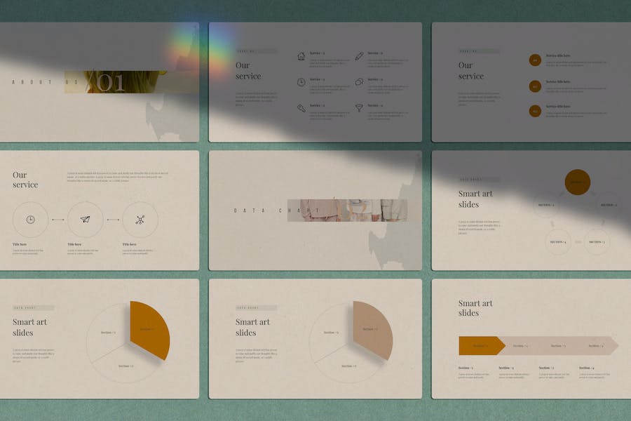 复古做旧国外潮流风格通用keynote模板 - 顶尖PPT