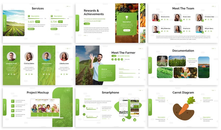 农业产业发展规划方案Keynote模板 - 顶尖PPT