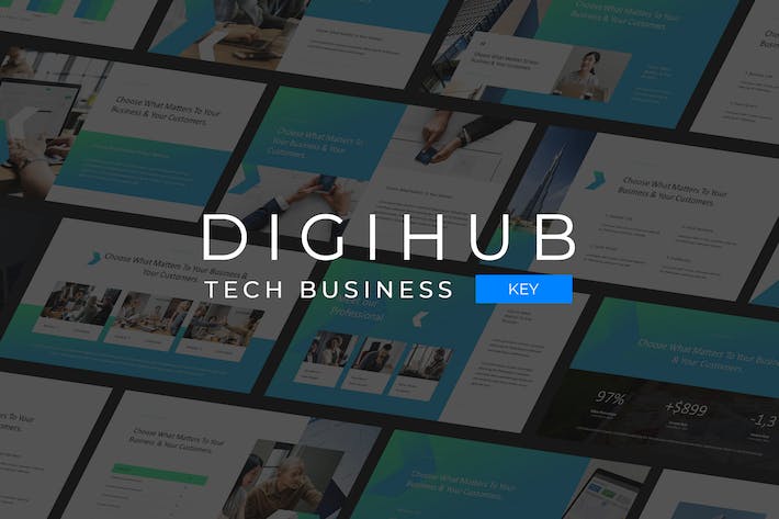 科技商务讲述展示应用创新推广Keynote模板 - 顶尖PPT