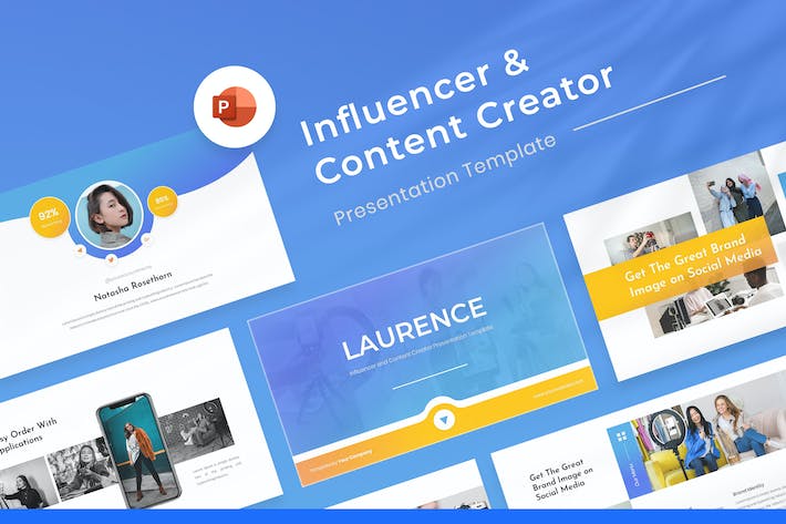 网红营销内容创作品牌推广PPT模板 - 顶尖PPT