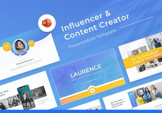 网红营销内容创作品牌推广PPT模板 - 顶尖PPT