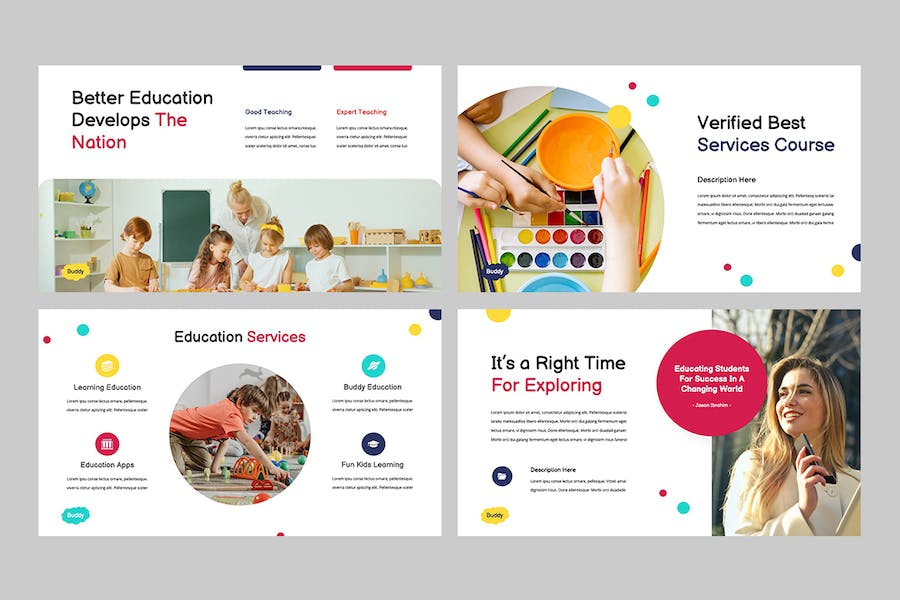 儿童教育课程设计教学方案讲述展示内容PPT模板 - 顶尖PPT