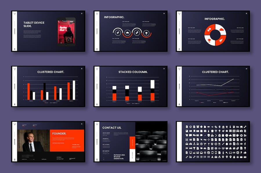 大气摄影图片展示项目营销策划多用途PPT模板 - 顶尖PPT