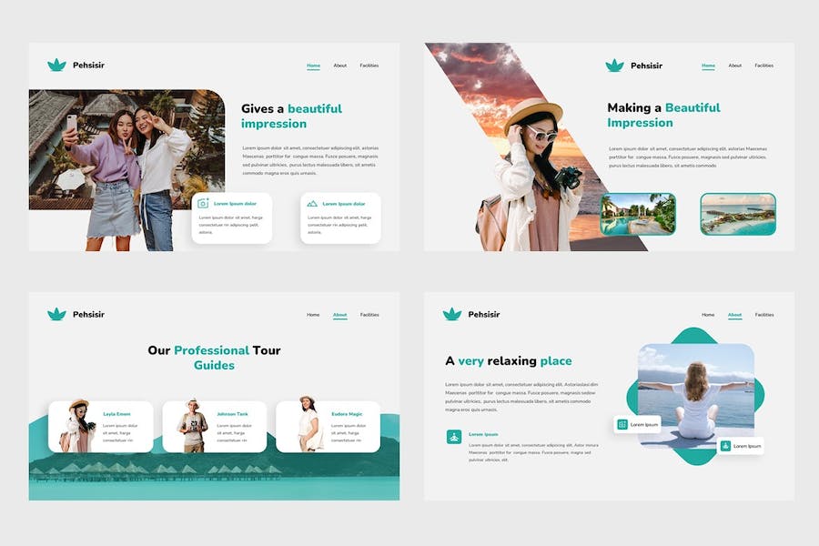 旅游旅行目的地推介PPT模板 - 顶尖PPT