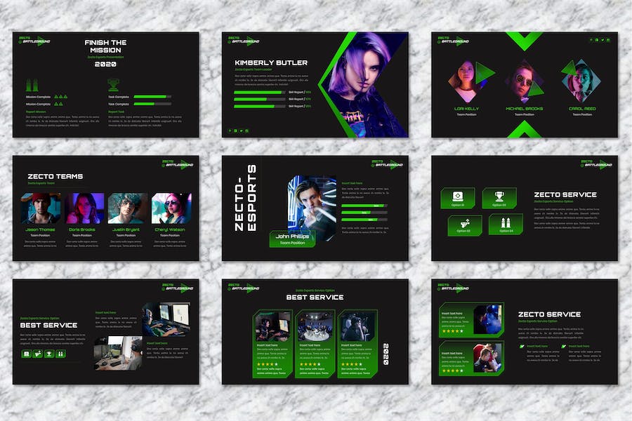 游戏电竞相关演讲汇报展示keynote模板 - 顶尖PPT