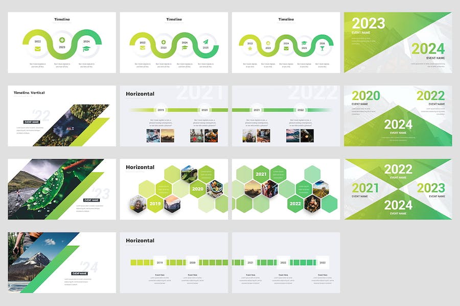 企业发展介绍时间信息图表PPT模板 - 顶尖PPT
