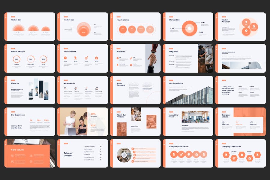 340页欧美数据图形商务通用PPT模板 - 顶尖PPT