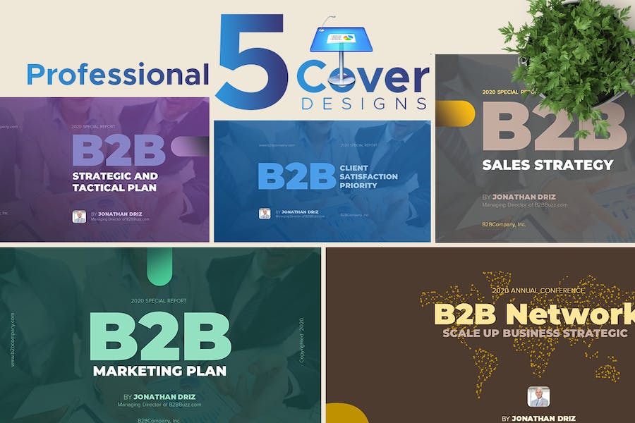 B2B企业营销与销售策略Keynote模板 - 顶尖PPT