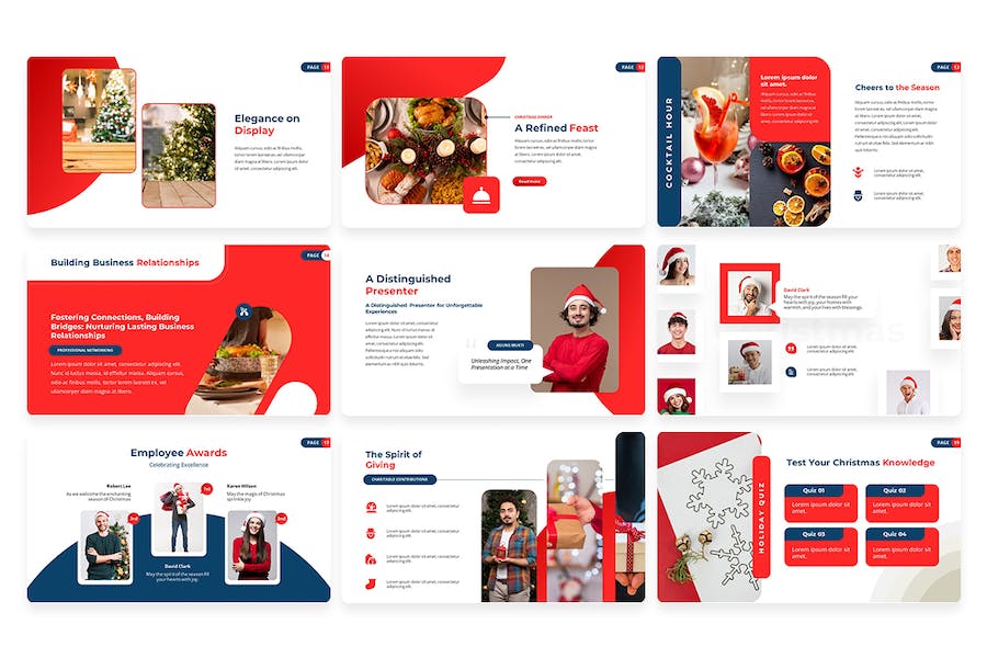 圣诞节主题演讲方案Keynote模板 - 顶尖PPT