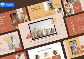 审美艺术设计风格展示讲座Keynote模板 - 顶尖PPT