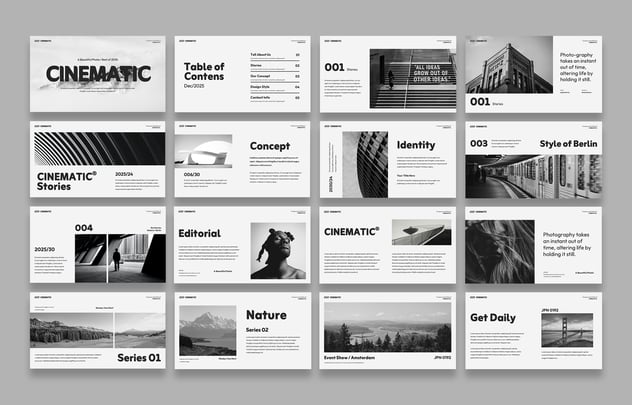 现代创意投资组合PPT模板 - 顶尖PPT