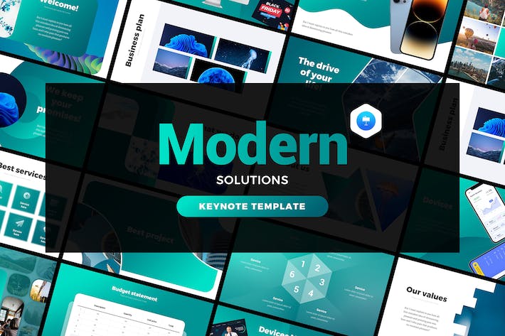 创意大气企业解决方案商业计划企业合作商务通用keynote模板 - 顶尖PPT