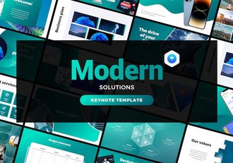 创意大气企业解决方案商业计划企业合作商务通用keynote模板 - 顶尖PPT