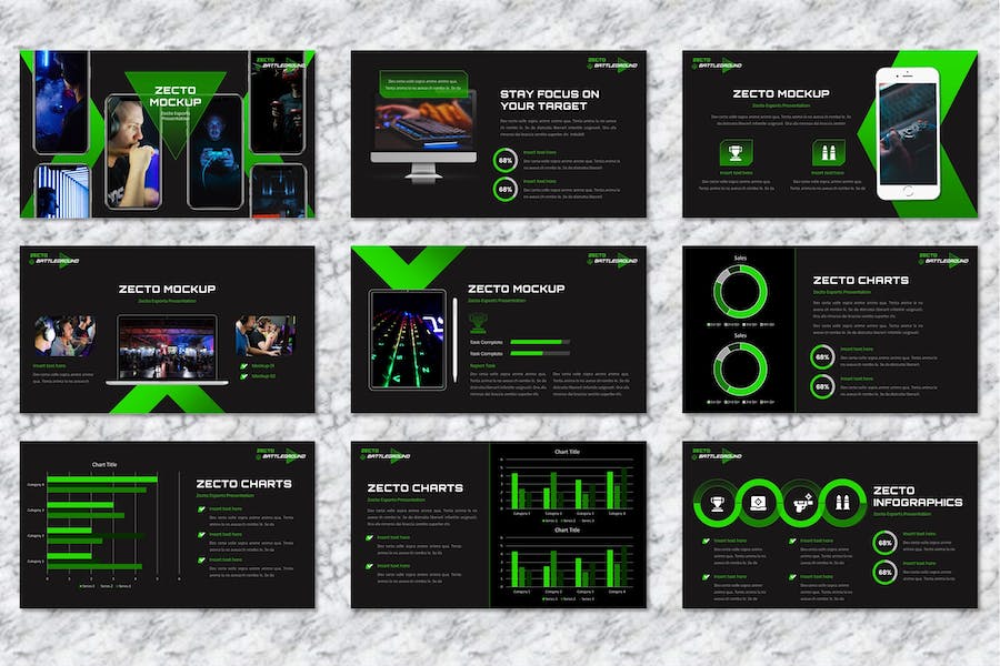 游戏电竞相关演讲汇报展示keynote模板 - 顶尖PPT