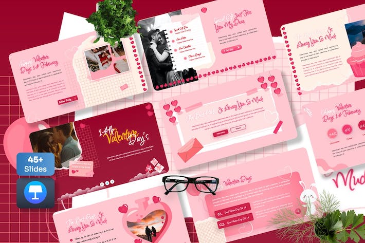 情人节营销活动推广策略方案Keynote模板 - 顶尖PPT