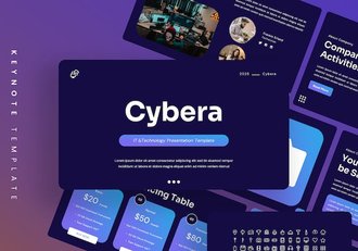 IT网络安全科技品牌Keynote模板 - 顶尖PPT