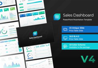 销售数据图形图表展示PPT模板 - 顶尖PPT