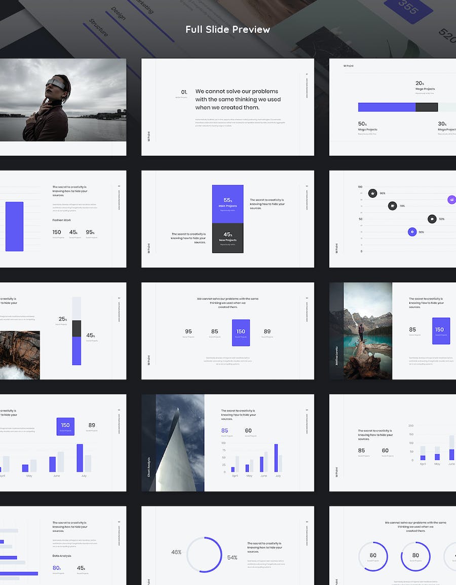 极简品牌营销策划业务合作报告keynote模板 - 顶尖PPT