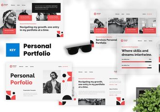 个人作品集展示方案Keynote模板 - 顶尖PPT