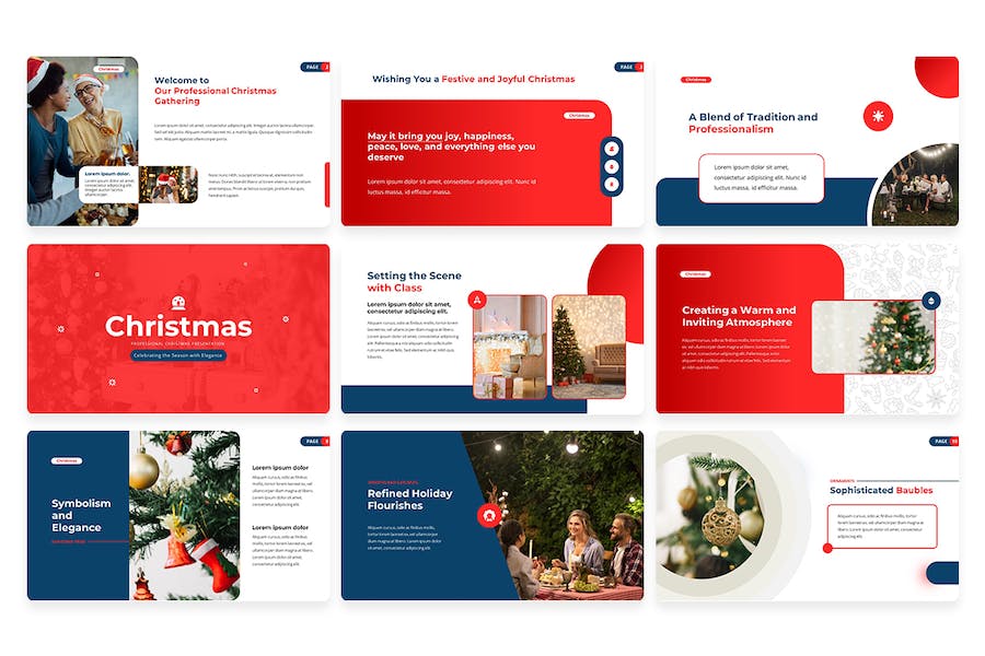 圣诞节主题演讲方案Keynote模板 - 顶尖PPT