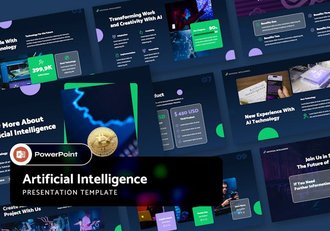AI人工智能演示PPT模板 - 顶尖PPT